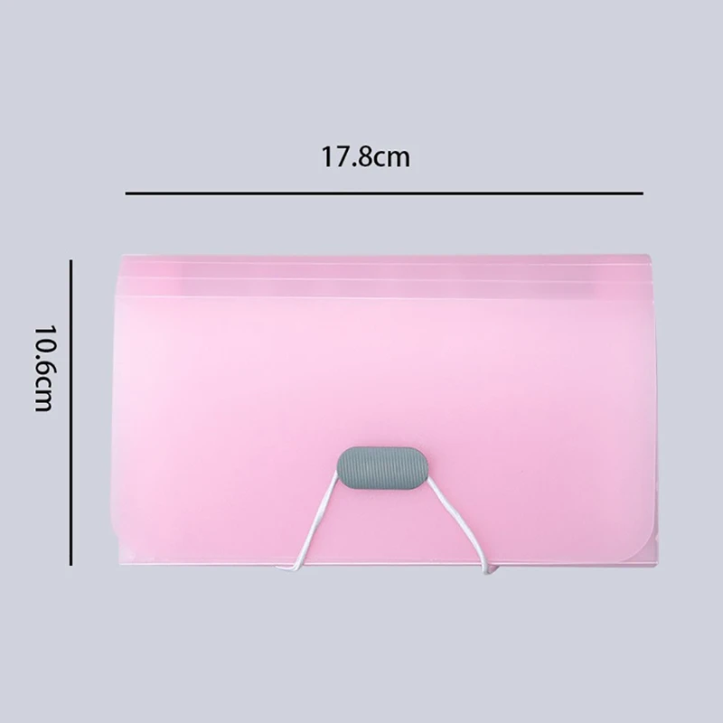A6 Expanding File Folder Buckle Wallet Organ Bag Documents Folders Organizer File Pouch Bill Folder Family School Office Binder thumbnail 5