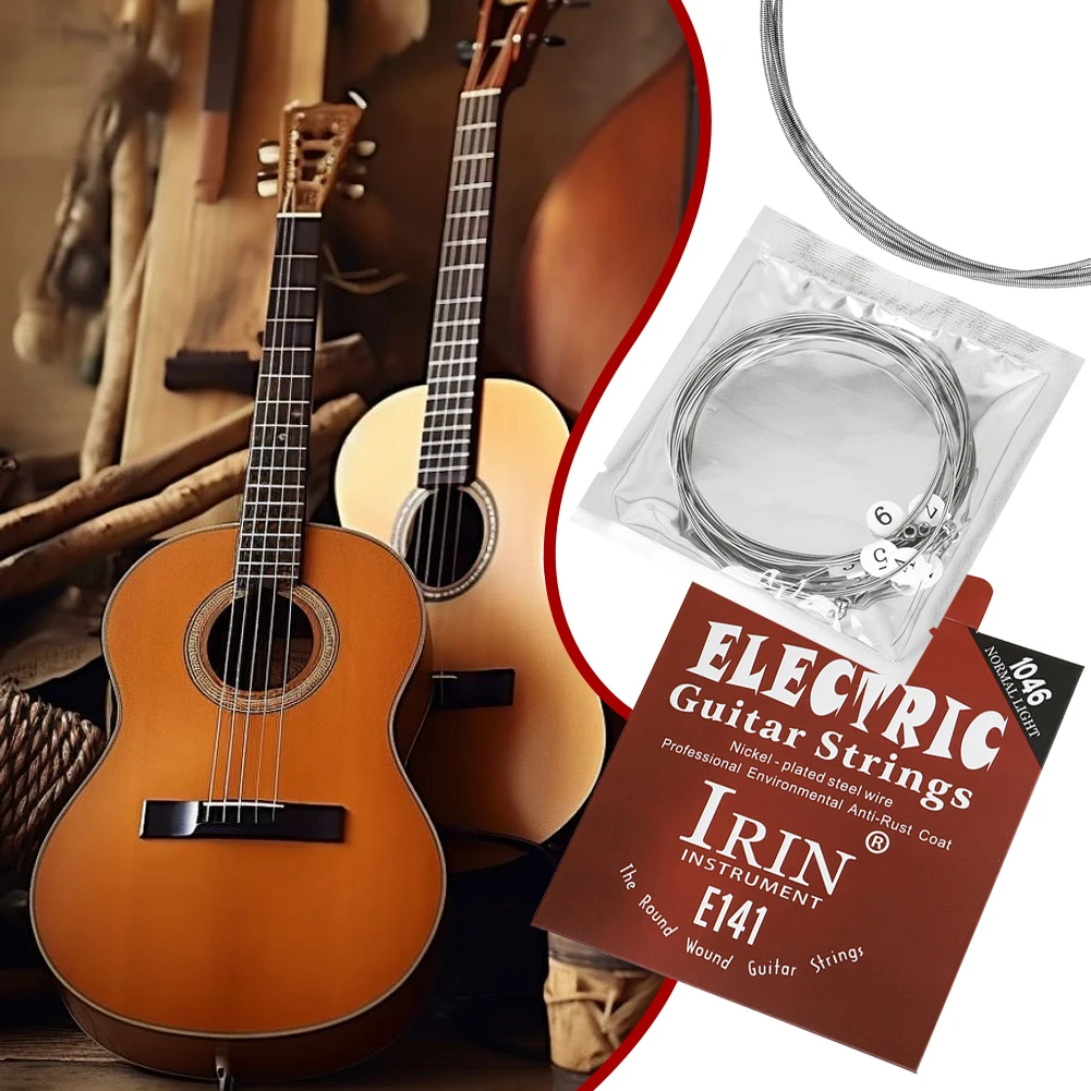 Metal Electric Guitar Strings Set Nickel Alloy Guitar Strings Musical Instruments Accessories thumbnail 3