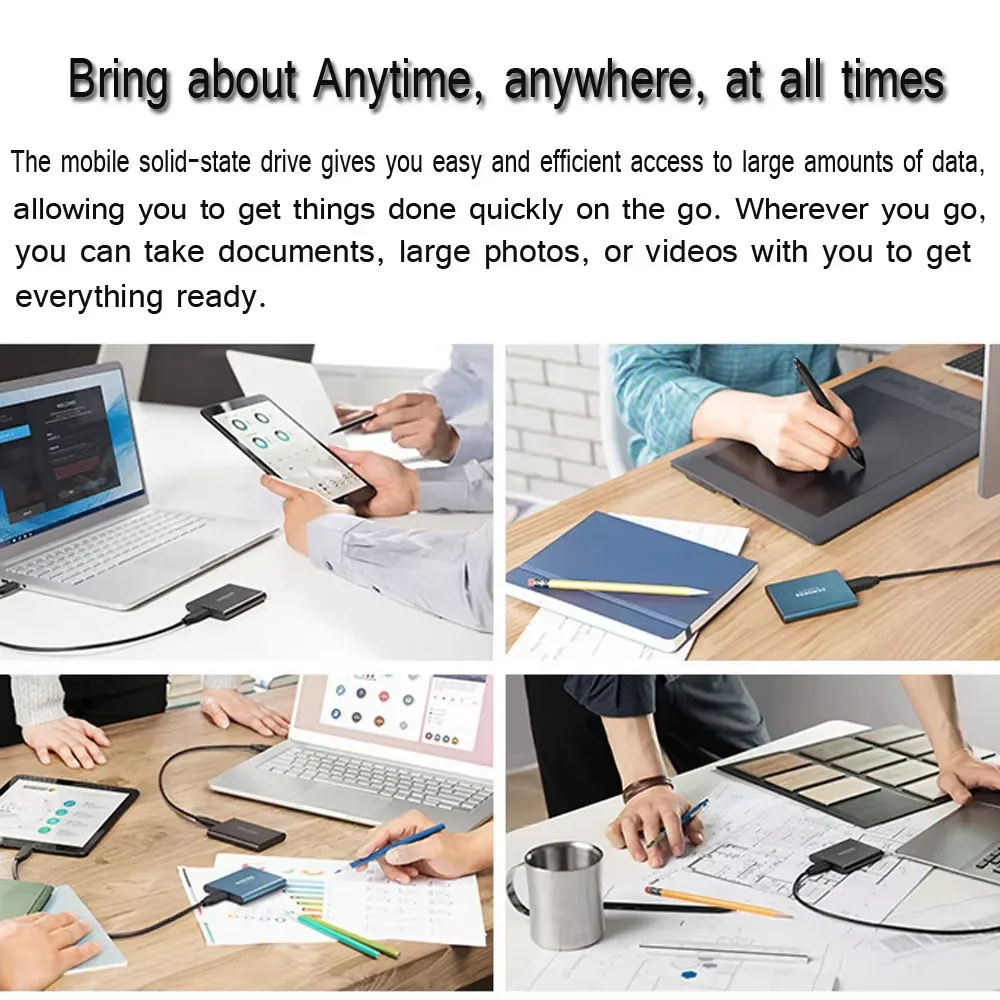 【Brand+】2026New External SSD 1TB/2TB/4TB Durable Portable Hard Disk High-rate Original Solid-state Drive for PC/Laptop/Phone/Mac thumbnail 4