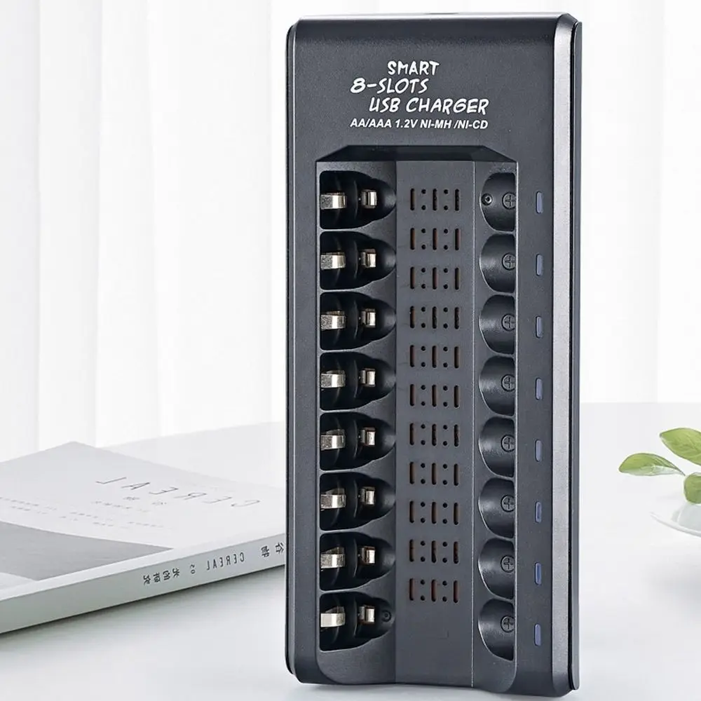 5V 2A Power Supply 4/8 Slots Battery Charger AA/AAA Battery Fast Charging USB Charger thumbnail 2