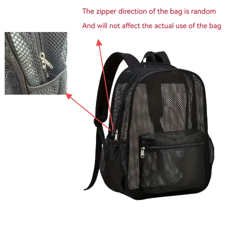 Backpack Waterproof Transparent School Bag Girl Large Capacity Backpack Solid Clear Backpack Men Fashion Transparent Plastic Bag thumbnail 5