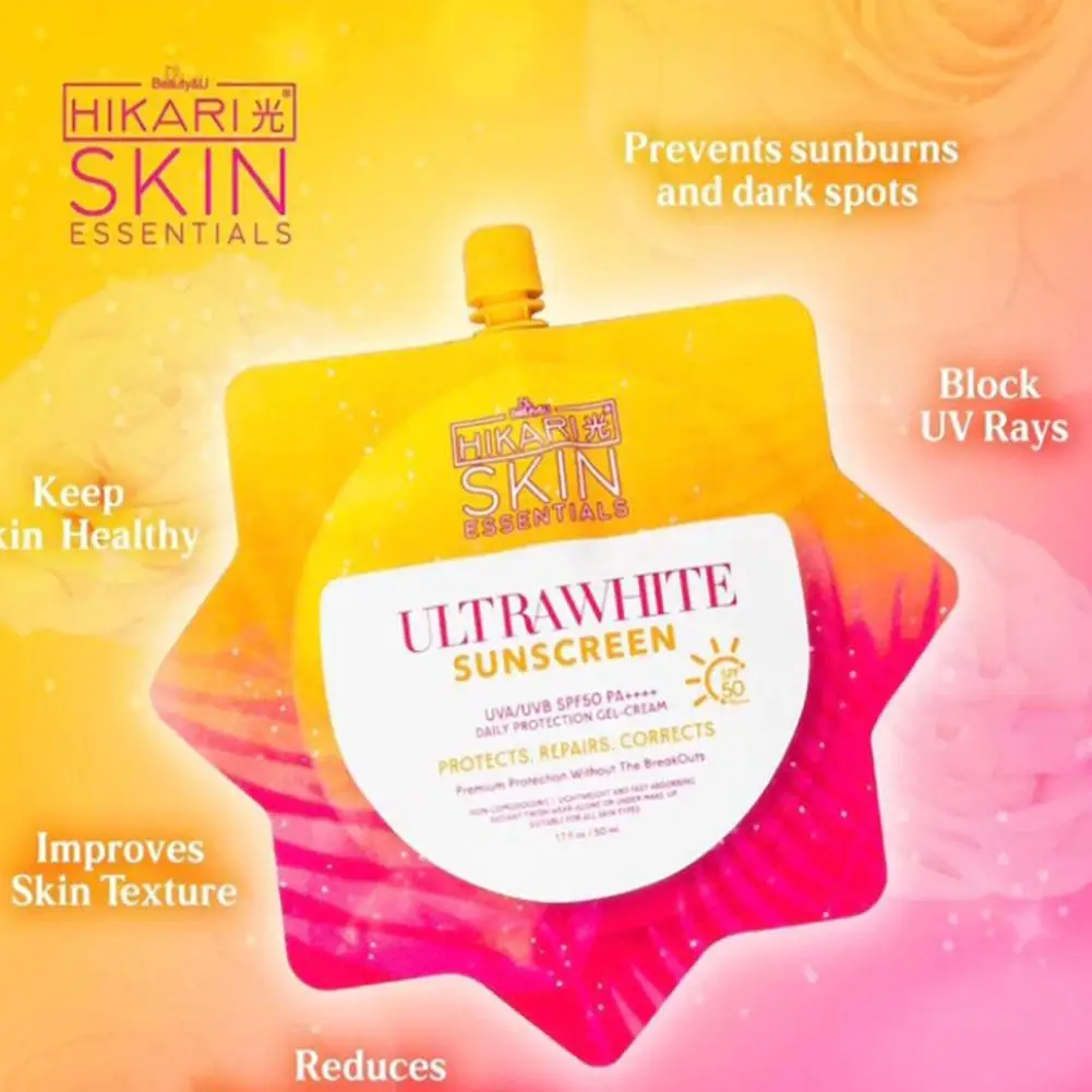Hikari Skin Essentials UltraWhite Sunscreen SPF50 PA++++ Non-Comedogenic, Lightweight Gel-Cream for All Skin Types thumbnail 4