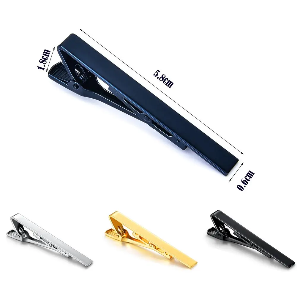 Elegant Classic Men's Tie Clip Lightweight Portable Tie Pin Metal Necktie Bar Dress Shirts Accessories for Wedding Ceremony thumbnail 6
