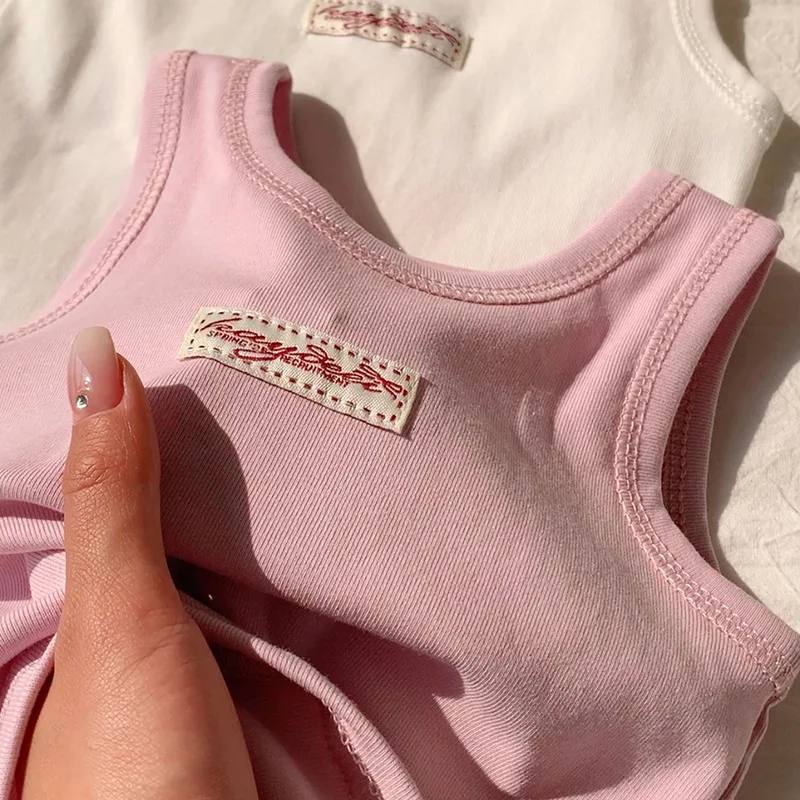Fashion Children T-shirt For Girls Boys Cotton Vest Tops Kids Summer Clothes Sleeveless T-shirt thumbnail 5
