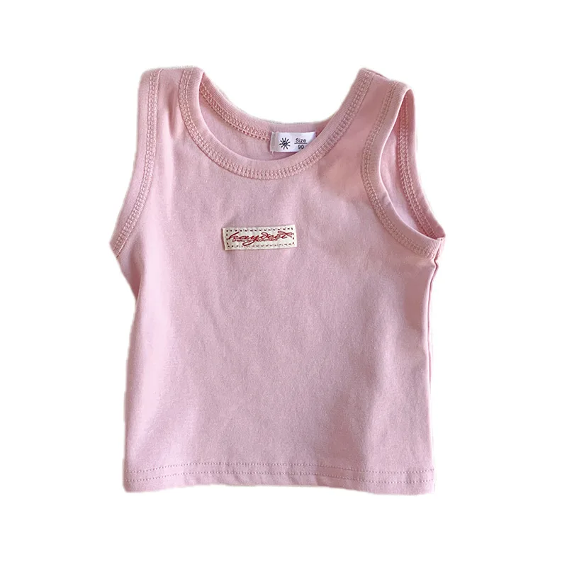 Fashion Children T-shirt For Girls Boys Cotton Vest Tops Kids Summer Clothes Sleeveless T-shirt thumbnail 6