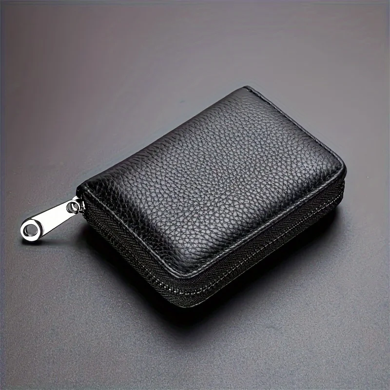 1PC Slim Zipper Wallet– Compact Business Card Holder with Multiple Compartments, Secure Travel ID Organizer thumbnail 5