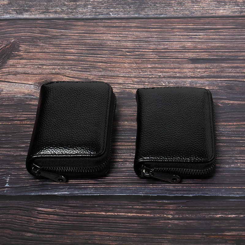 1PC Slim Zipper Wallet– Compact Business Card Holder with Multiple Compartments, Secure Travel ID Organizer thumbnail 6