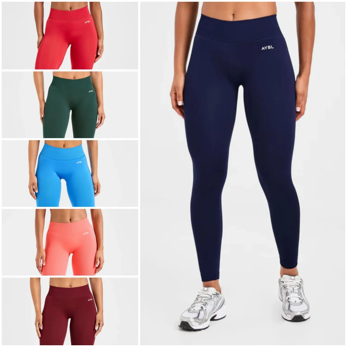 New Release Women‘s Low Ribbed Band Scrunch Bum Seamless Yoga Pants Gym Leggings Fitness Sweat Wicking Stretch Workout Tights