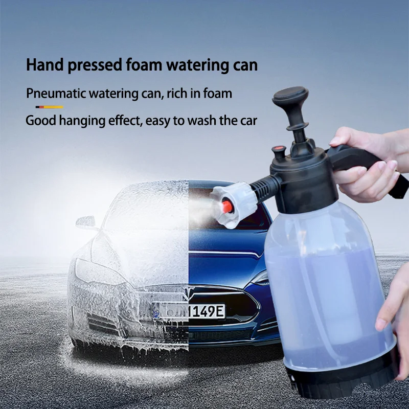 Car Wash Foam Spray Foam Sprayer Bottle Spray Gun Manual Air Pressure Water Jet Car Shampoo Snow Foam Air Pressure Spray Bottle thumbnail 2