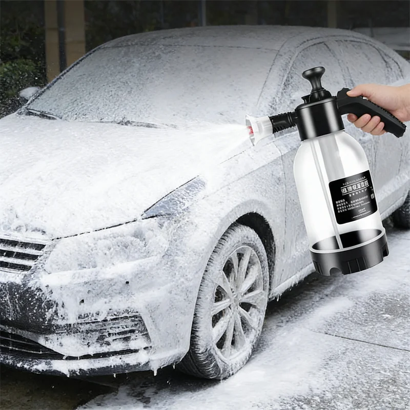 Car Wash Foam Spray Foam Sprayer Bottle Spray Gun Manual Air Pressure Water Jet Car Shampoo Snow Foam Air Pressure Spray Bottle thumbnail 6