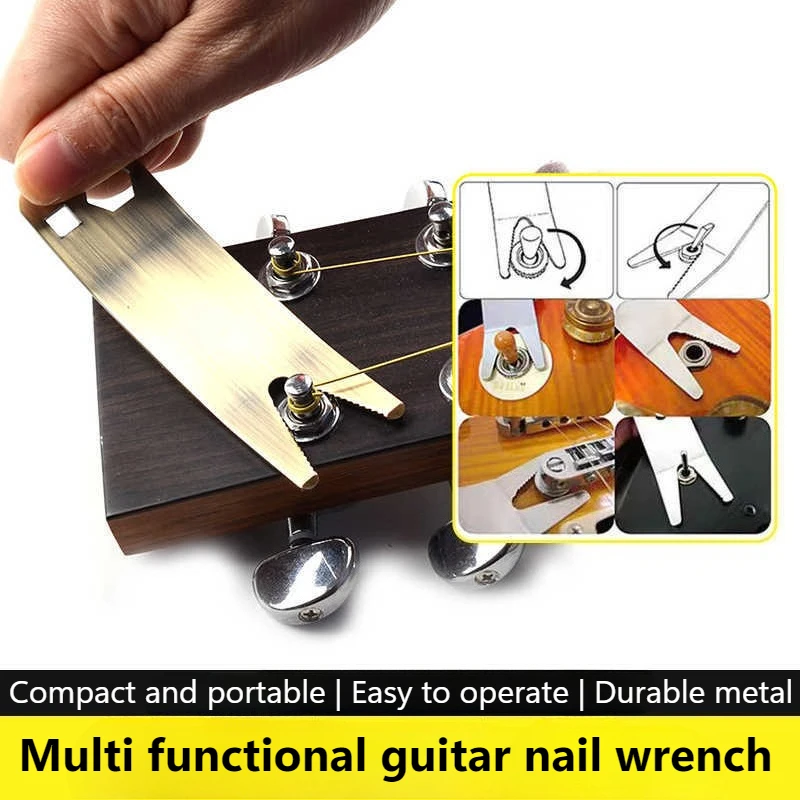 1PC  Electric Guitar Bass Potentiometer Cap Removal Rotary Wrench Universal Maintenance Tool String Instrument Knob Extractor