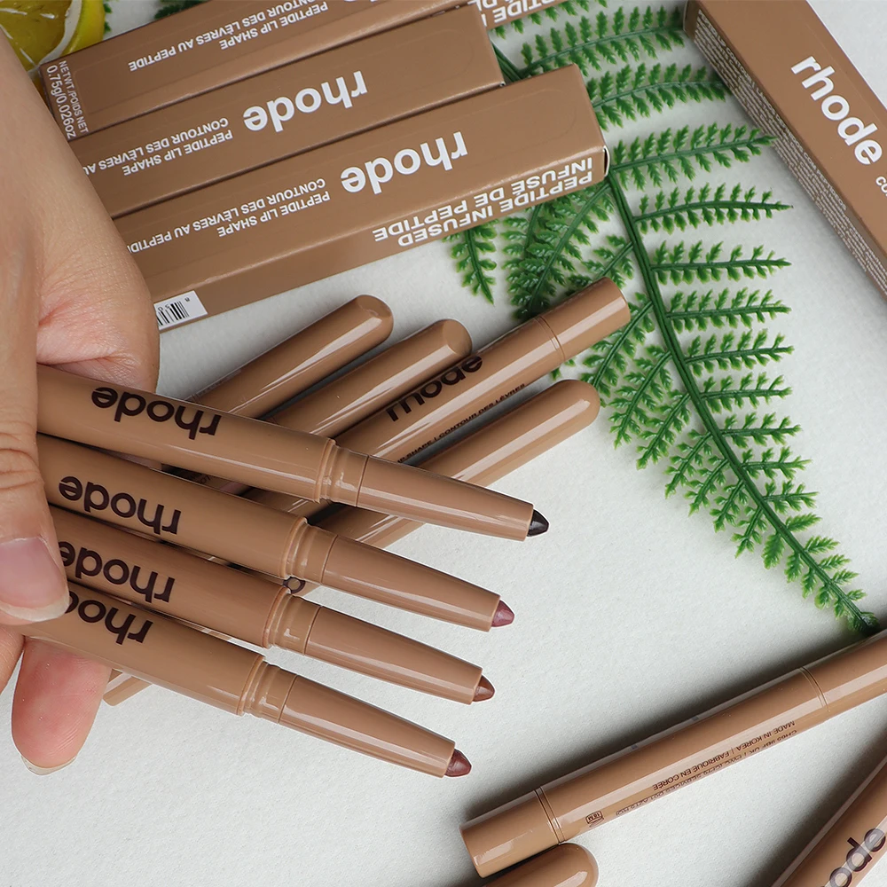 Rhode Skin Peptide Lip Shape Pen Lip Liner Long Lasting Lip Tint Pencil Pen Makeup Lipstick Powder Blusher Gloss Rouge Makeup