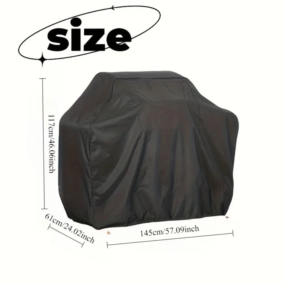 BBQ Cover, 58 Inch Outdoor BBQ Gas Grill Cover, Waterproof, UV-Proof, Tear-Resistant, Fade-Resistant Material thumbnail 5