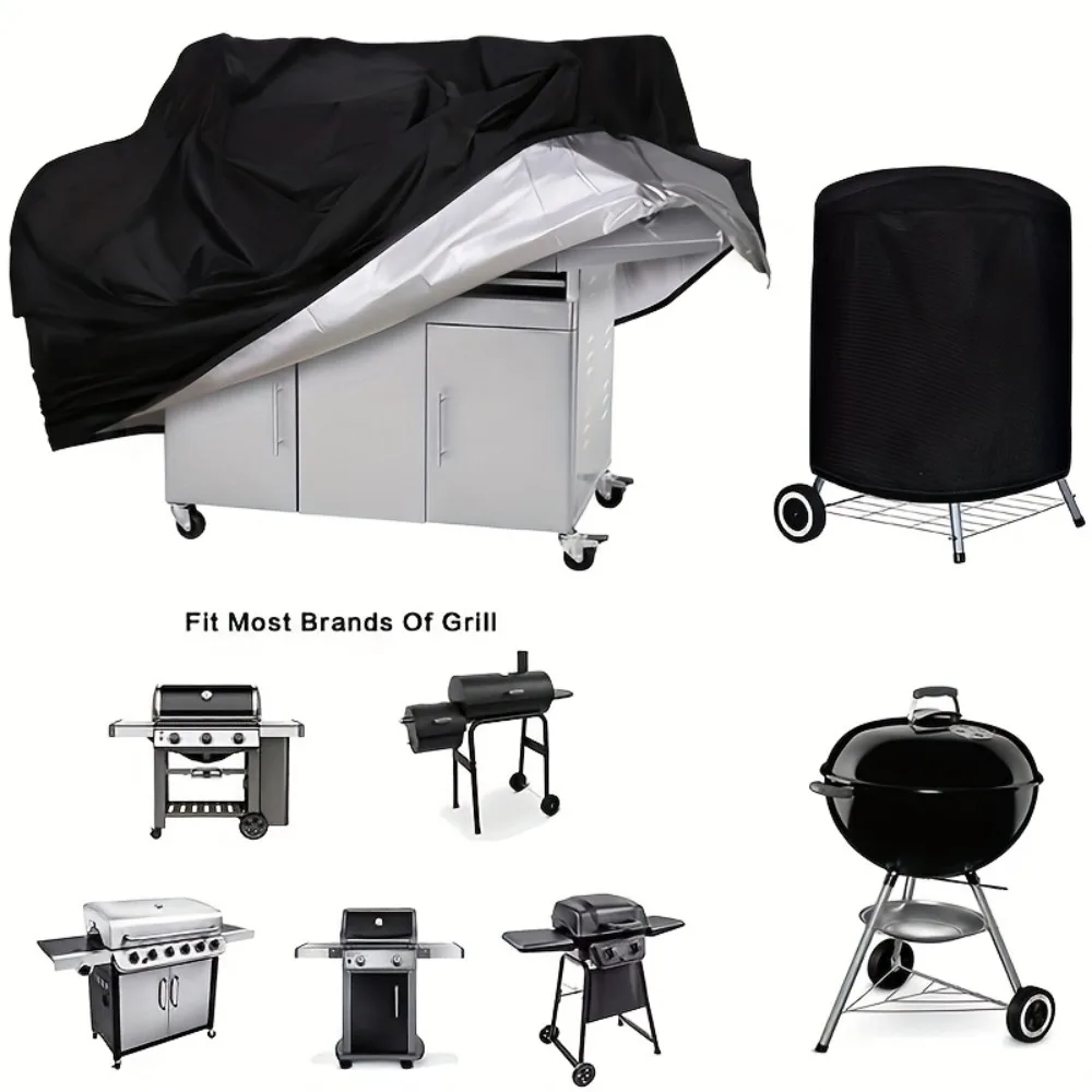 BBQ Cover, 58 Inch Outdoor BBQ Gas Grill Cover, Waterproof, UV-Proof, Tear-Resistant, Fade-Resistant Material