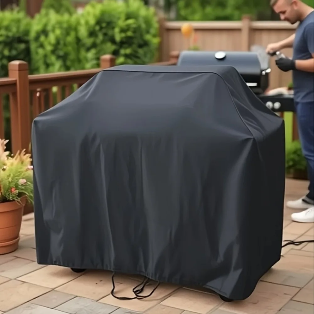 BBQ Cover, 58 Inch Outdoor BBQ Gas Grill Cover, Waterproof, UV-Proof, Tear-Resistant, Fade-Resistant Material thumbnail 4
