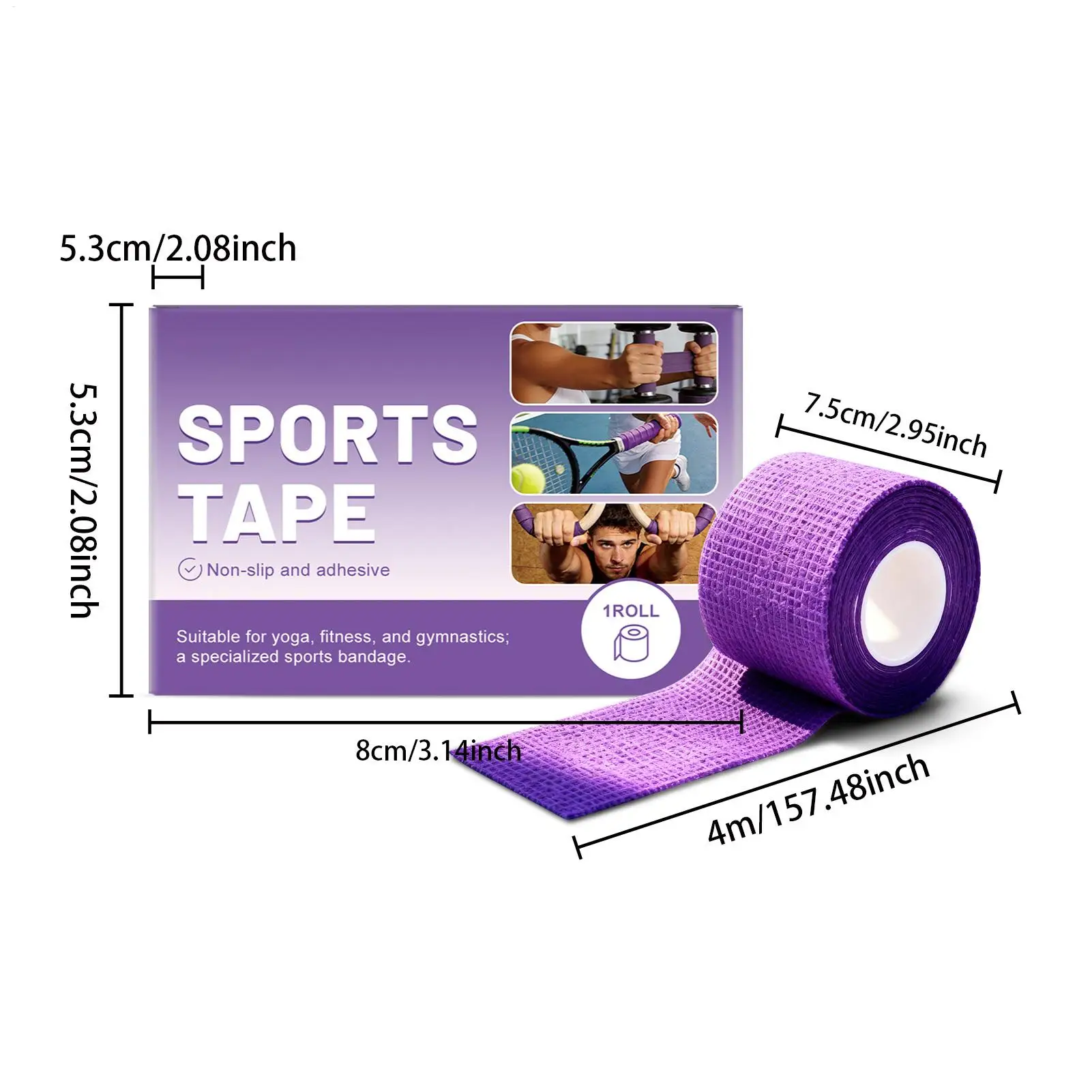 Grip Tape for Handles Non-Slip Sweat-Resistant Sports Cloth Tape for Pull up Bar for Home Outdoor Practice Weightlifting thumbnail 6