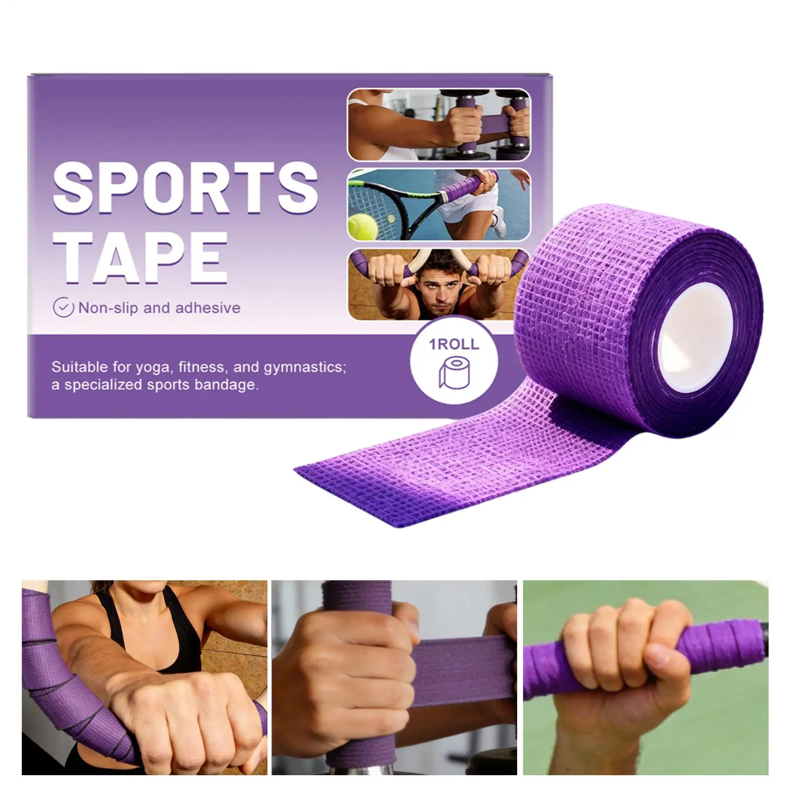 Grip Tape for Handles Non-Slip Sweat-Resistant Sports Cloth Tape for Pull up Bar for Home Outdoor Practice Weightlifting