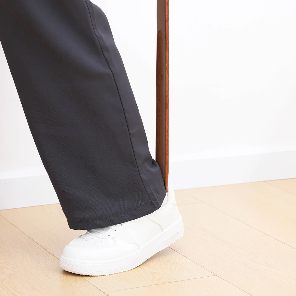 Premium Beech Wood Magnetic Shoe Horn 55cm - Luxury Design, Magnetic Adsorption, Ideal for Elderly, Pregnant, Home Use thumbnail 5