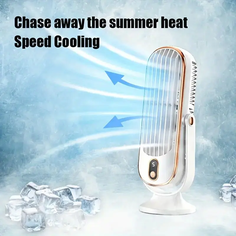 Portable USB Fan | 5 Speeds, 720° Swivel, Quiet Cool Breeze, Air Circulation, Indoor/Outdoor Use, Ideal For Home, Office, Travel thumbnail 6