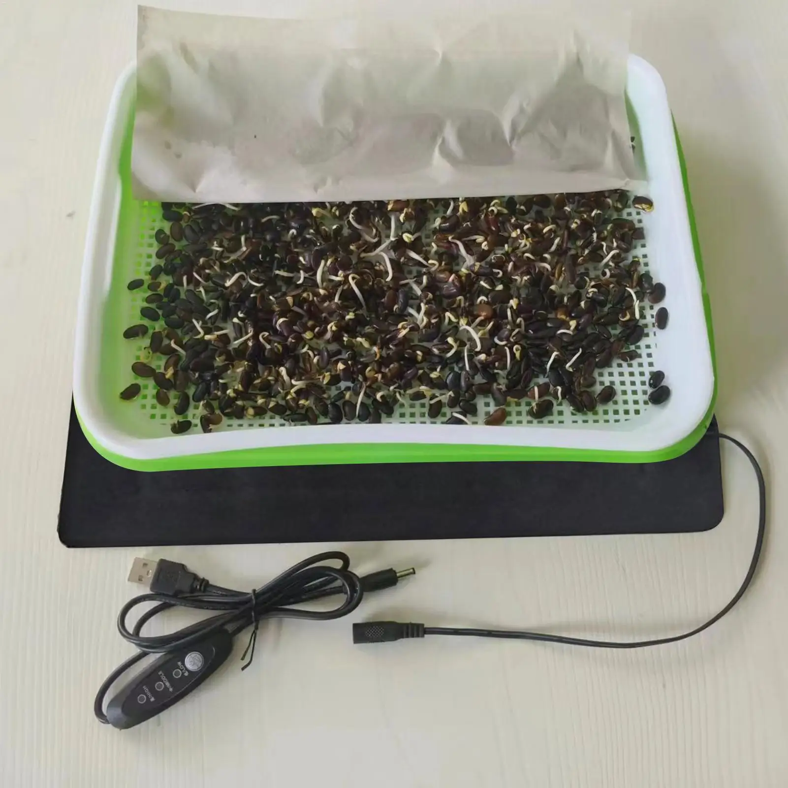 Seedling Mat USB-Powered Waterproof Heater Adjustable Warm Seedling Heat Mat for Indoor Outdoor Gardening Germination Root thumbnail 5