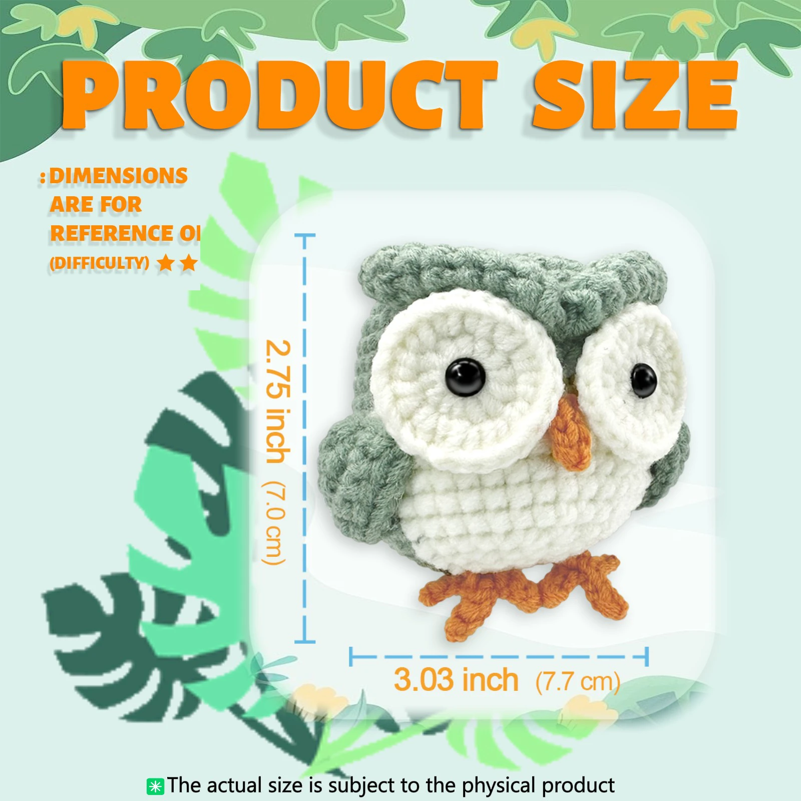 1pc Crochet Kit Owl DIY Crochet Hook Set with Instruction Manual and Video Teaching(Accessories In Random Color) thumbnail 3