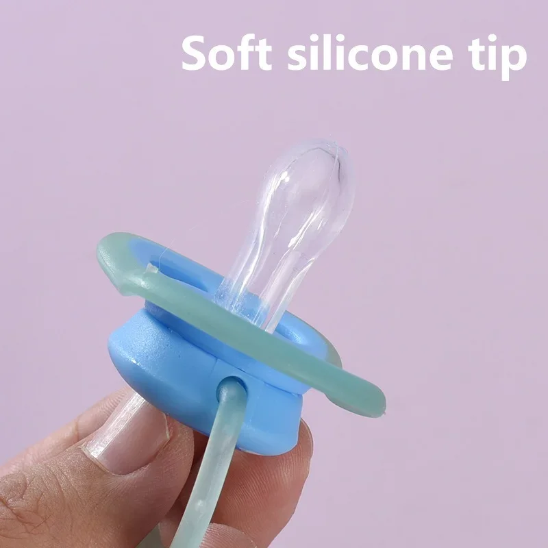 Two packs of 0-3 years old baby luminous baby pacifier silicone orthodontic nipple pacifier toddler sleep sedation pacifier thumbnail 4