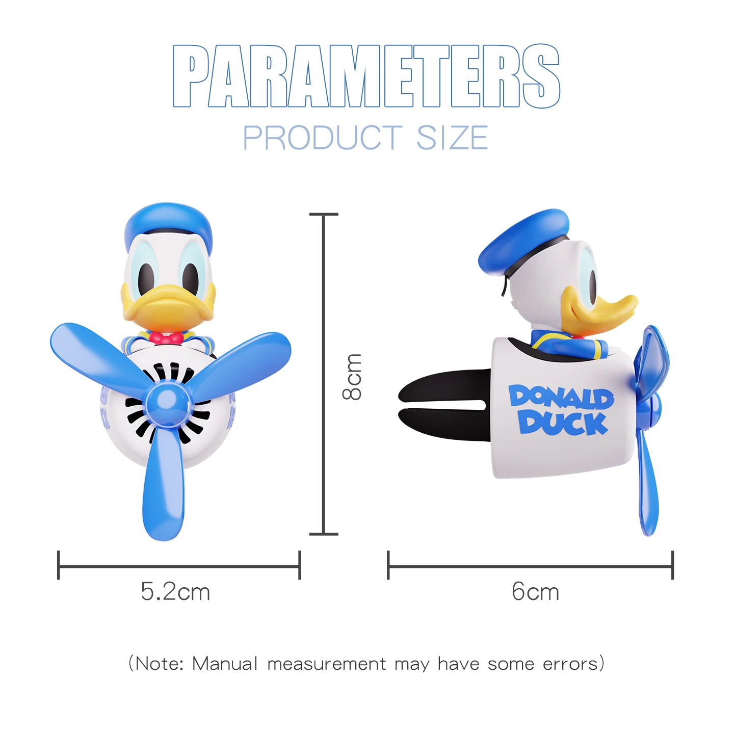 Disney Donald Duck Pilot car air freshener vent fun rotating plane accessories interior decorations ornaments fragrance diffuser thumbnail 6