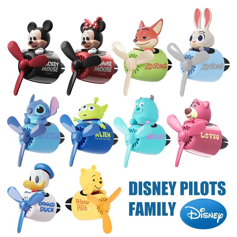 Disney Stitch Pilot car air freshener vent Cool Fun rotate airplane accessories interior decorations ornament fragrance diffuser thumbnail 3