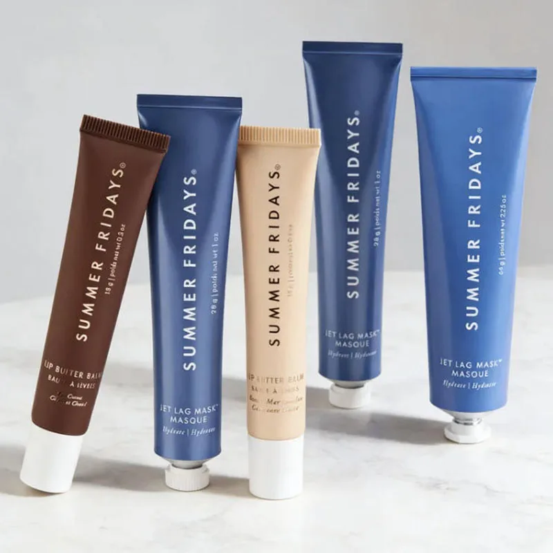 Summer Fridays Jet Lag Mask The Holiday Trio Set Lip Butter Balm in Hot Cocoa Toasted Marshmallow Moisturizer Lip Gloss Skincare
