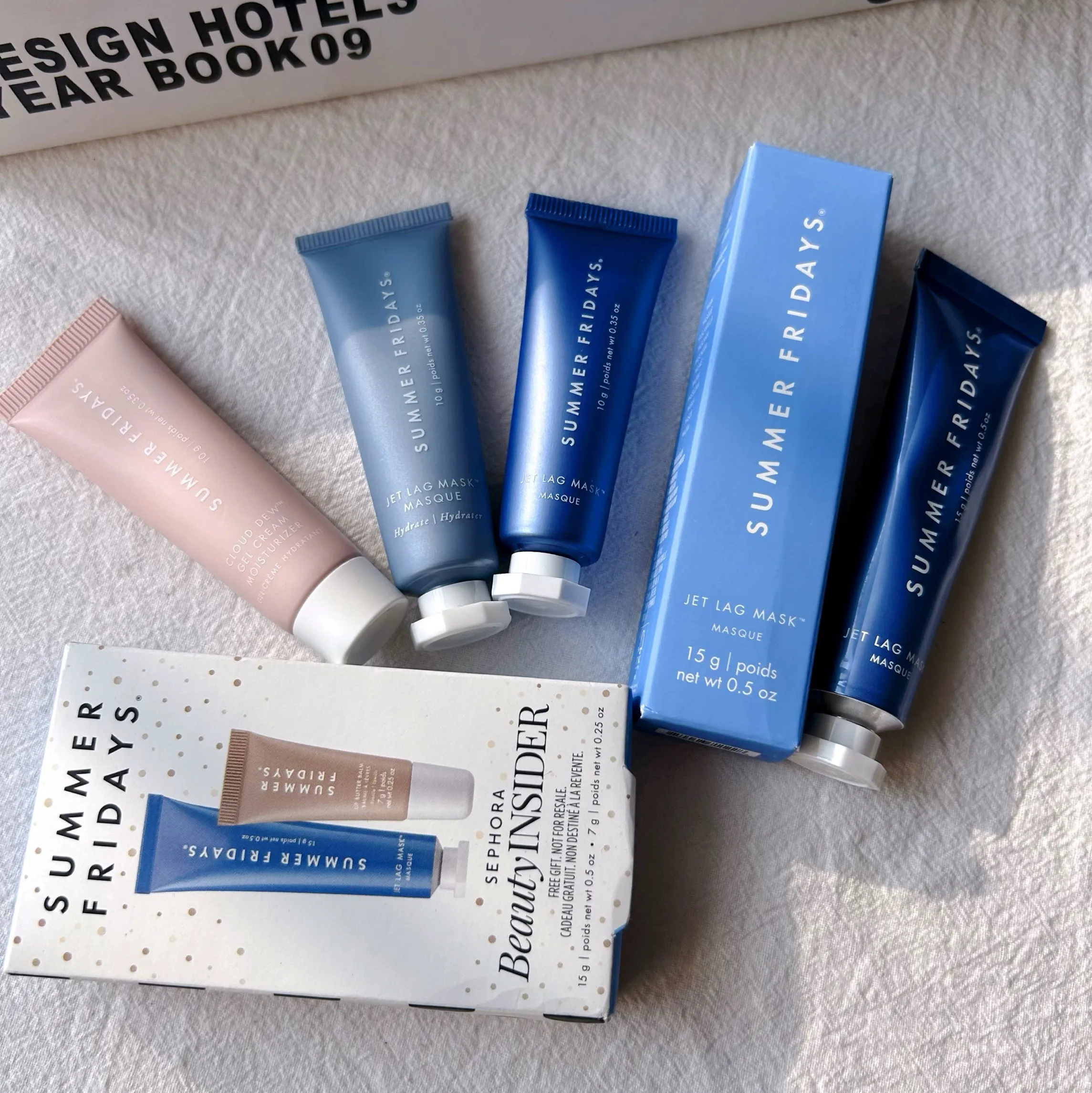 Summer Fridays Jet Lag Mask The Holiday Trio Set Lip Butter Balm in Hot Cocoa Toasted Marshmallow Moisturizer Lip Gloss Skincare thumbnail 5