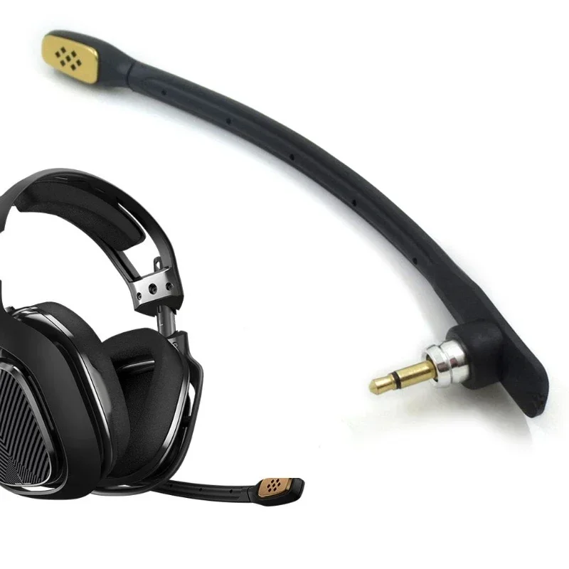 Omnidirectional Hifi Microphone Compatible with Logitech Astro A40 Gaming Headset Bendable Mic Replacement Earphone accessories thumbnail 3
