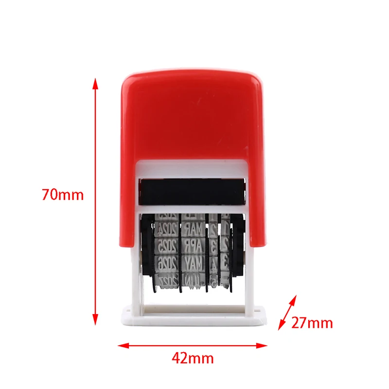 Hot Sale DIY Handle Account Date Stamps Stamping Mud Set Mini Self-Inking Stamps For Office Escolar Supplies Emboss thumbnail 5