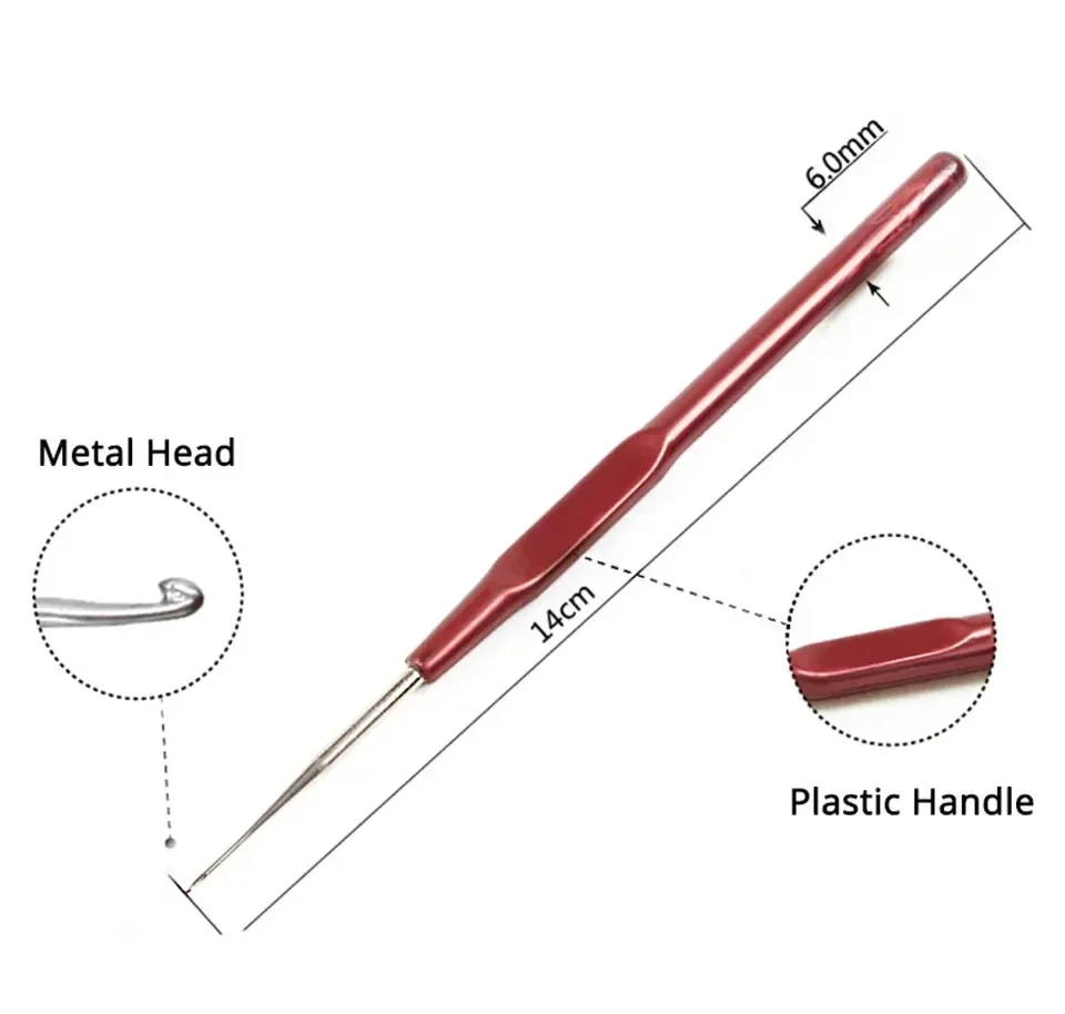 Dreadlock Crochet Hook Set for Hair Braid Craft Tool 0.5mm-0.8mm Diameter Dread Locks Crochet Needles Hairdressing Gift thumbnail 5
