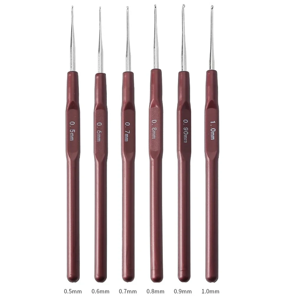 Dreadlock Crochet Hook Set for Hair Braid Craft Tool 0.5mm-0.8mm Diameter Dread Locks Crochet Needles Hairdressing Gift thumbnail 2