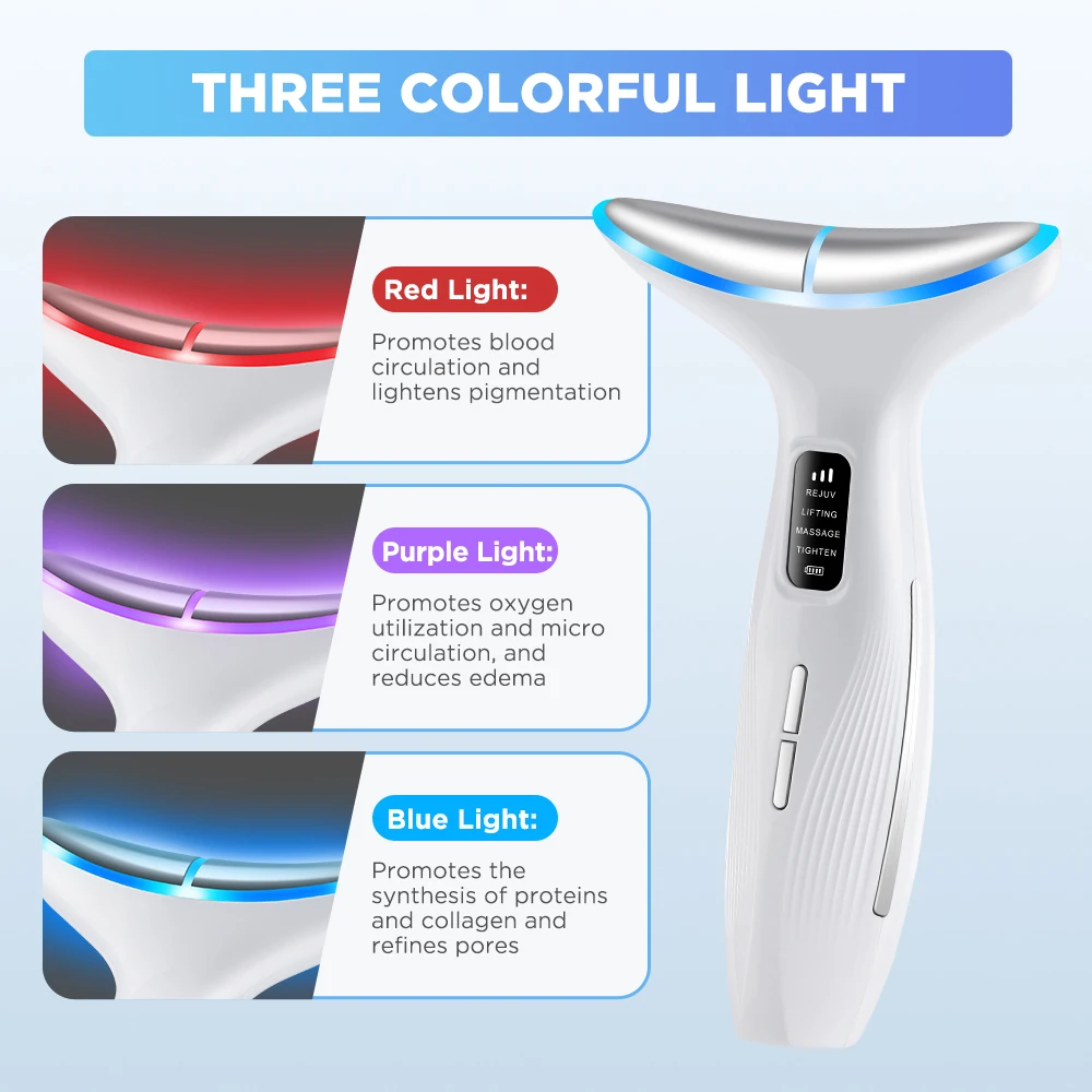 3 Massage Modes Microcurrent Neck Beauty Device Face Lifting Firming Massage Neck Beauty Instrument Tighten Skin Care Tool thumbnail 5