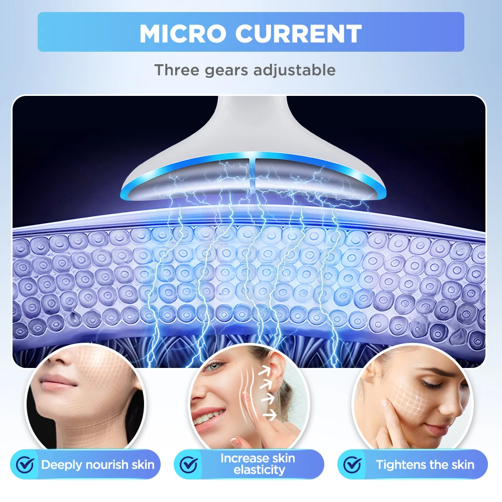 3 Massage Modes Microcurrent Neck Beauty Device Face Lifting Firming Massage Neck Beauty Instrument Tighten Skin Care Tool thumbnail 6