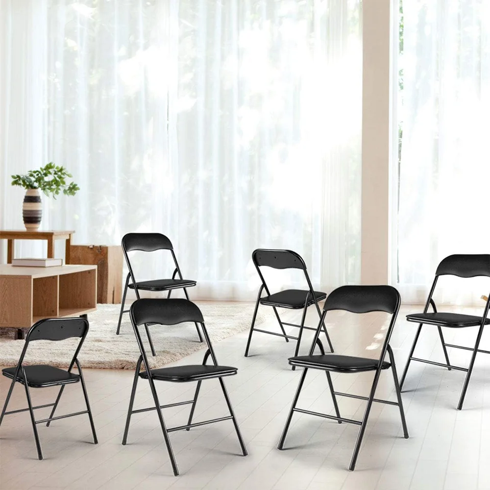 FOLDING CHAIR FOLDABLE COMPUTER PARTY MEETING ROOM HOME OFFICE CAMPING CHAIRS thumbnail 3