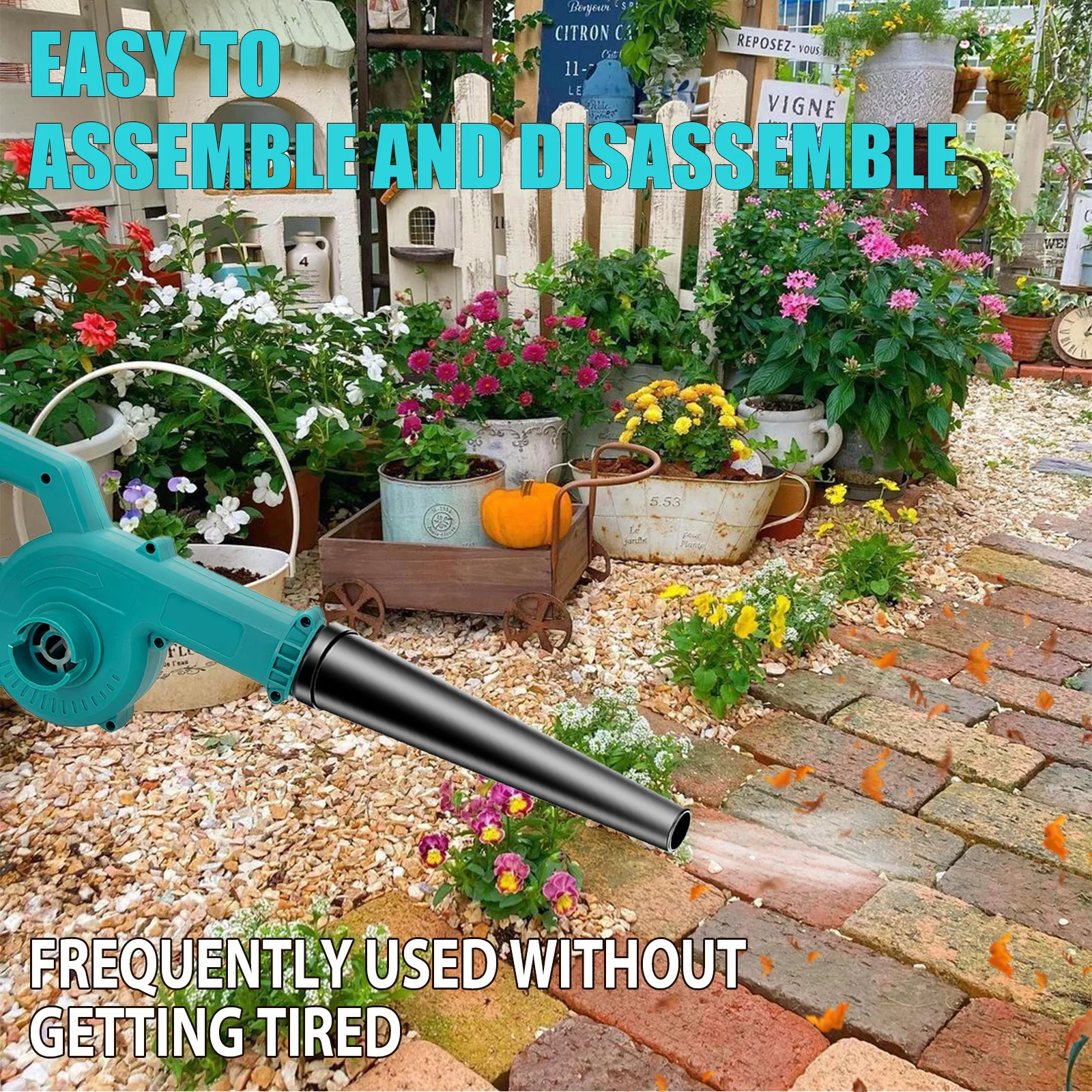 Reaplace For Makita 18V LXT Cordless Air Leaf Blower Electric Garden Snow Dust Corner Cleaner 2 in 1 Electric Leaf Blower&Vacuum thumbnail 4