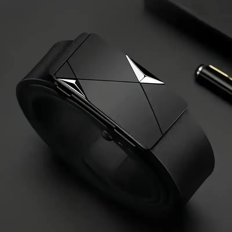 Fashionable Men's Automatic Buckle Belt With Men's Business Suit Pants Belt High-quality Casual Men's Belt thumbnail 4