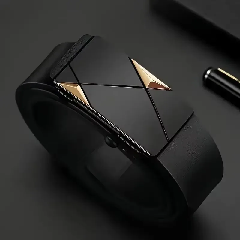 Fashionable Men's Automatic Buckle Belt With Men's Business Suit Pants Belt High-quality Casual Men's Belt thumbnail 5