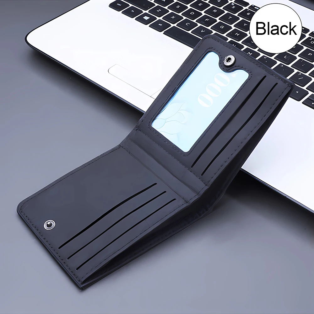 Miner Crafting Pixel Canvas Canvas Wallet Fashion Thin Men Card Holder Bag Purse Short Coin Pouch Business Billfold Cartoon Gift thumbnail 5