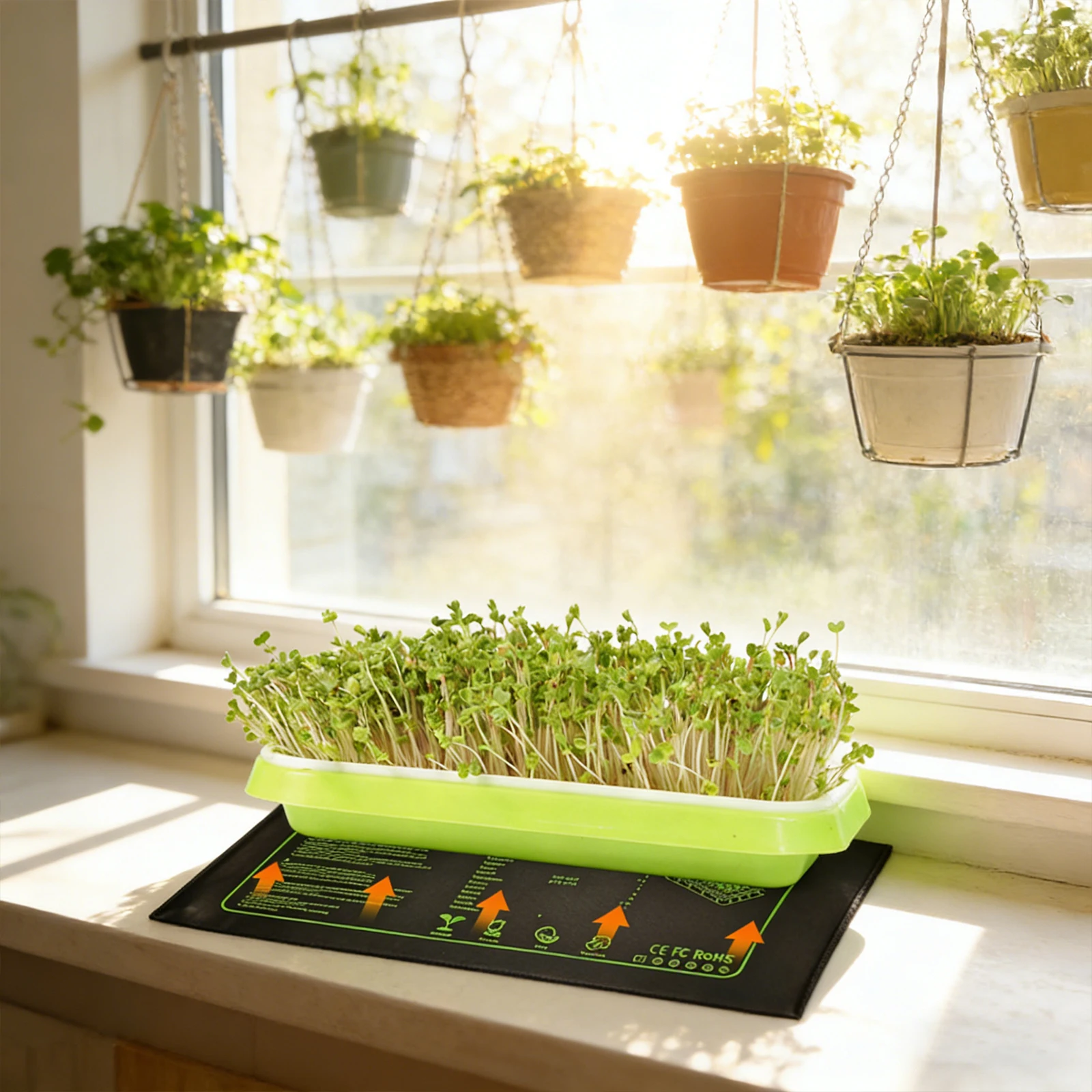 Waterproof Seedling Heat Mat 10x21 In Germination Station Heat Mat for Germination Indoor Gardening Greenhouse EU/US/AU/UK Plug thumbnail 4