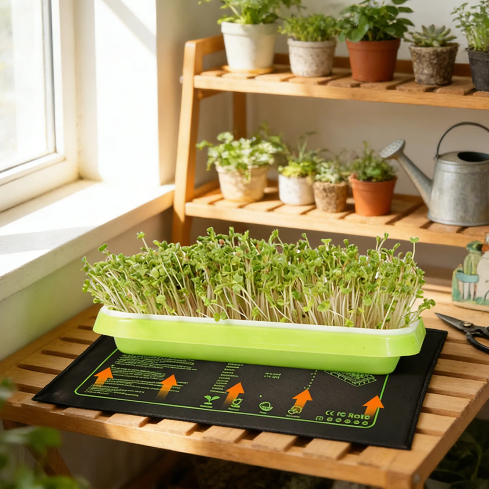 Waterproof Seedling Heat Mat 10x21 In Germination Station Heat Mat for Germination Indoor Gardening Greenhouse EU/US/AU/UK Plug thumbnail 5