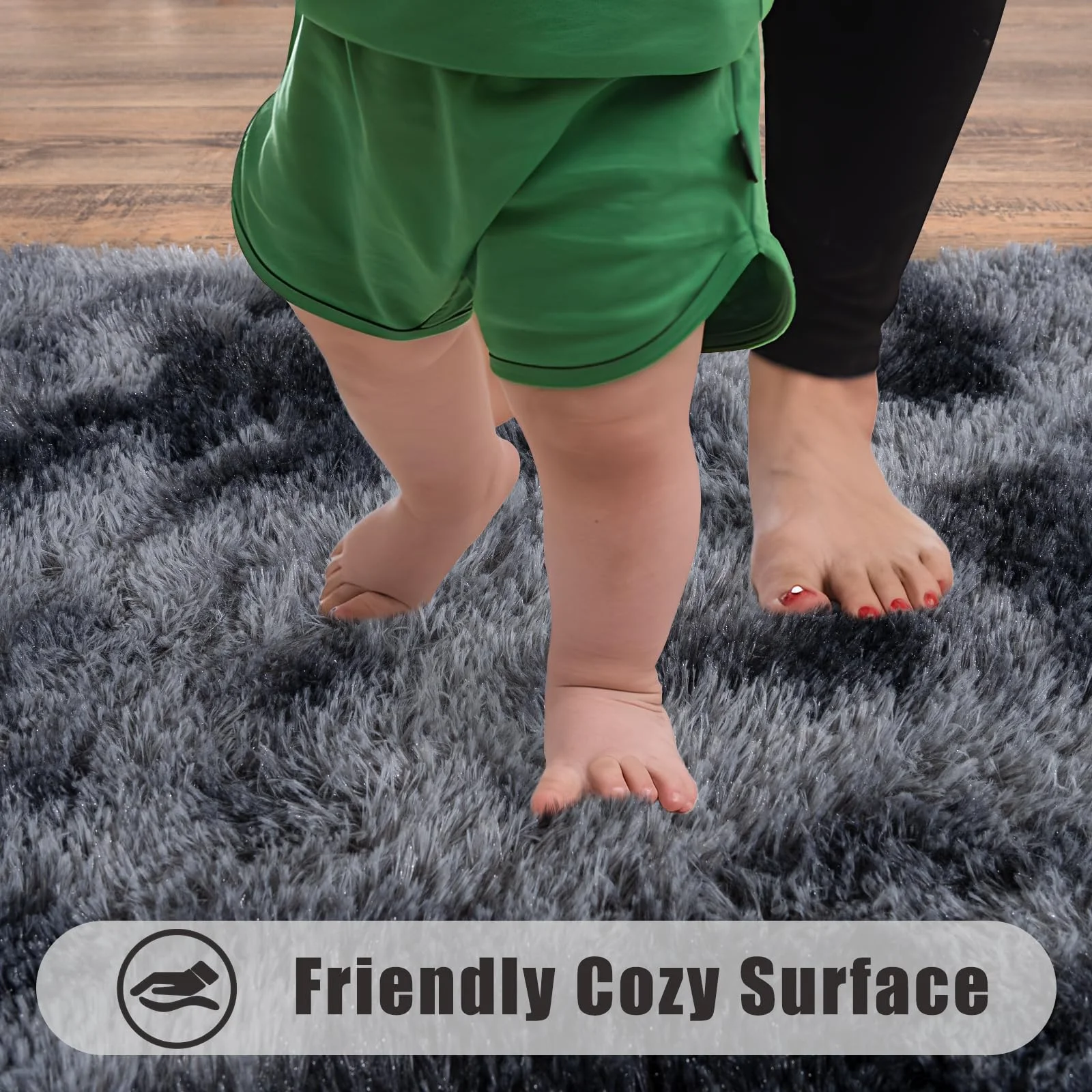 VIKAMA Ultra-Soft Running Rug Bedroom & Hallway Anti-Slip Mat Fluffy Plush Bedside Dormitory Carpet Home Decor thumbnail 6