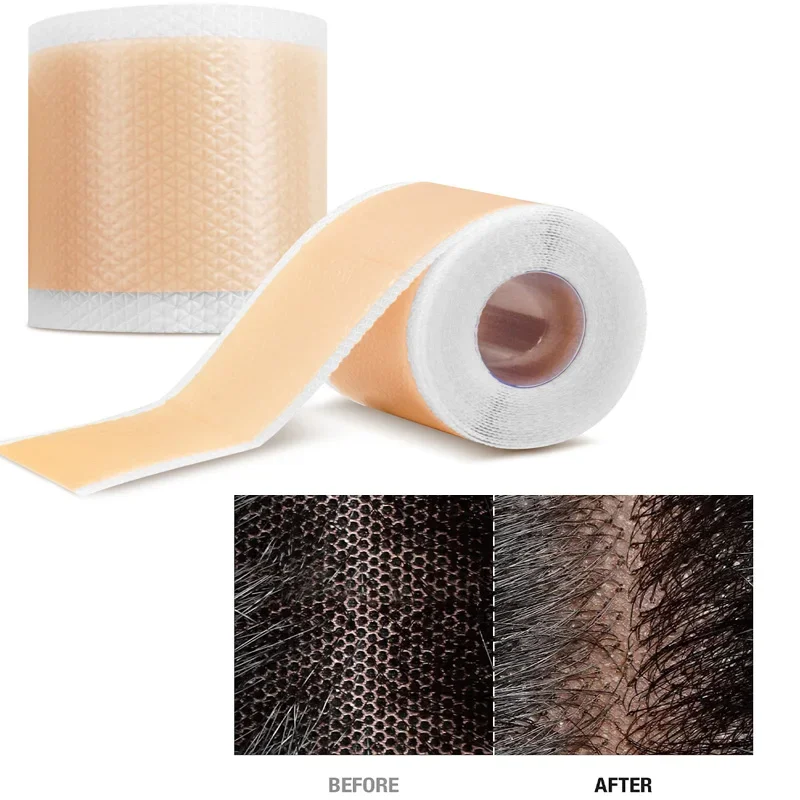 Non-Slip Silicone Wig Adhesive Tape Breathable Lace Wig Grids Knots Healer Hair Tape Lace Wig Glue for Secure Comfortable Fit thumbnail 6