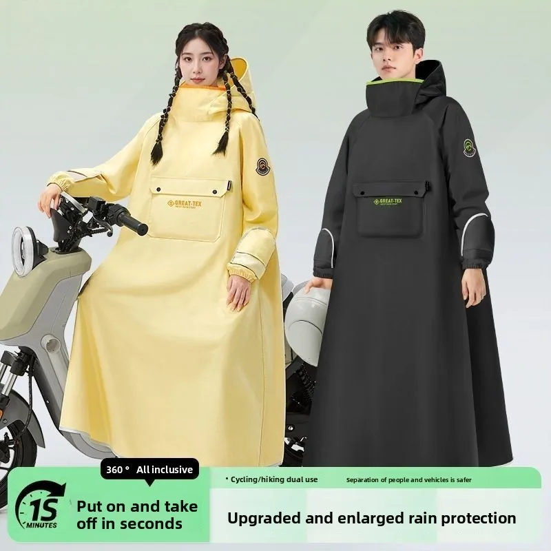 New Coverall Raincoat Rainpants Suit Full Body Rainstorm Prevention Electric Bicycle Motorcycle Riding Reflective Raincoat thumbnail 5
