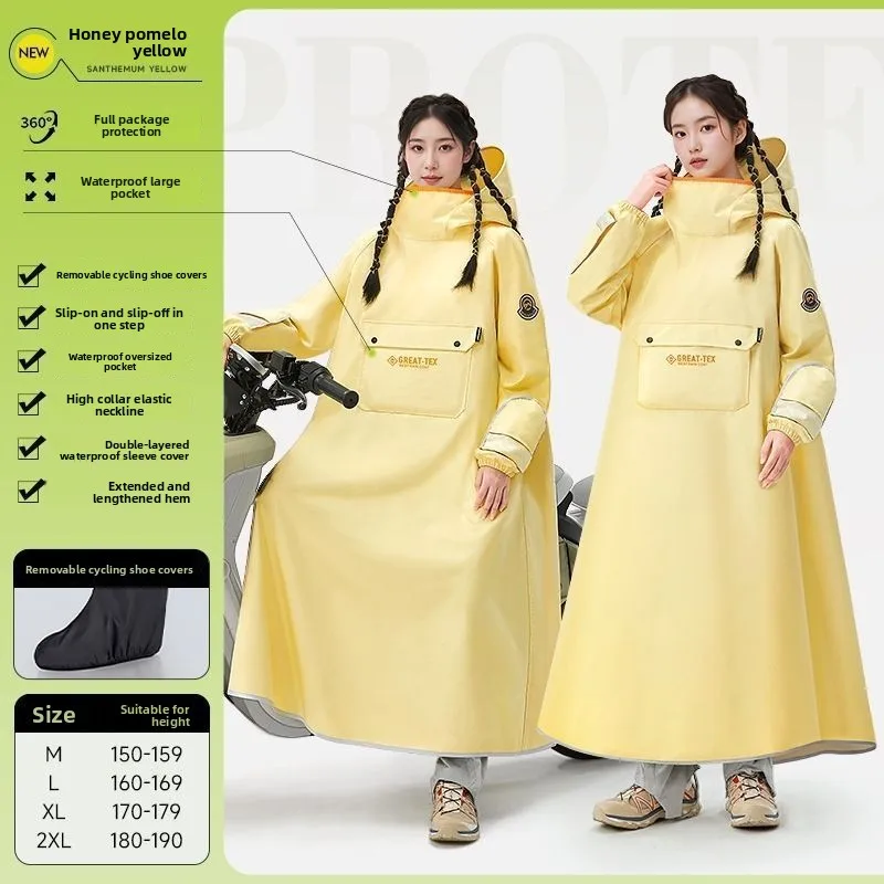 New Coverall Raincoat Rainpants Suit Full Body Rainstorm Prevention Electric Bicycle Motorcycle Riding Reflective Raincoat thumbnail 6