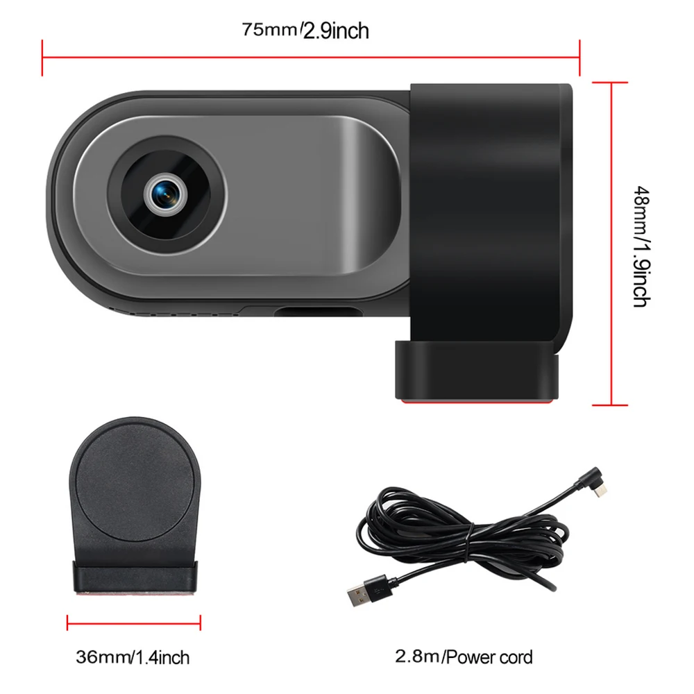 USB Dash Camera Car Android Navigation Driving Video Recorder 360 Degree Rotation DVR Dashboard Camera with ADAS Assisted System thumbnail 6