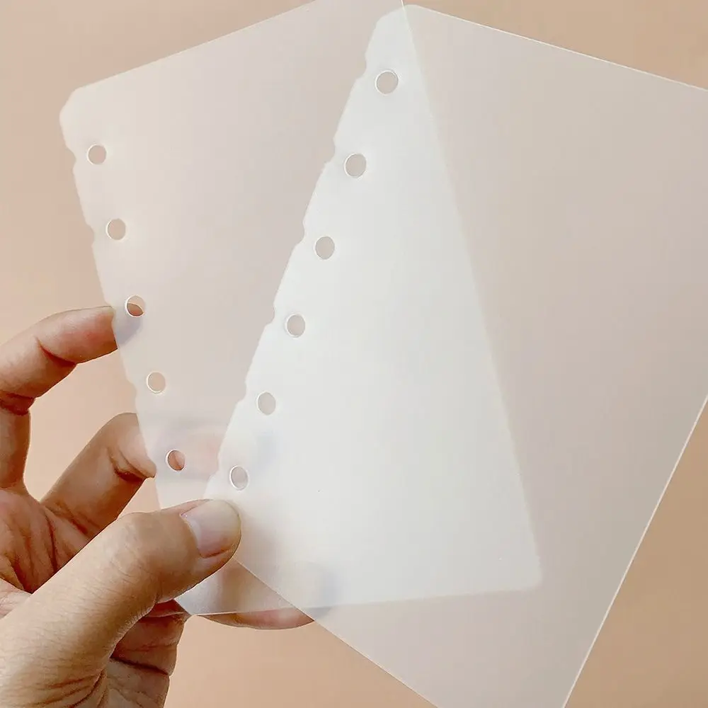 10Pcs A4 A5 A6 A7 Notebook Divider Matte Stationery Accessories Inner Paper Separator PP Universal Binder Organizer Baffle thumbnail 5