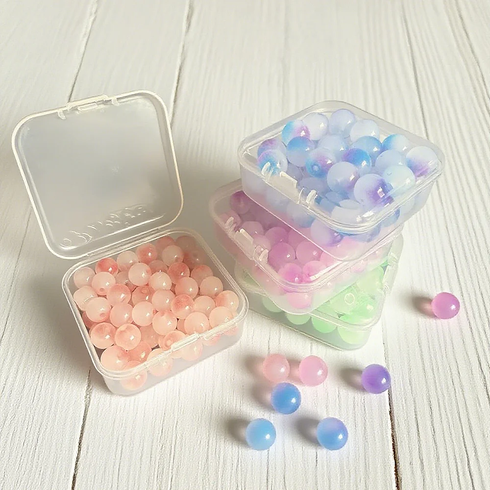 60pcs Transparent Plastic Storage Boxes for Beads, Jewelry,Diamond Painting Embroidery Storage Box-Perfect Gift for Crafters thumbnail 6